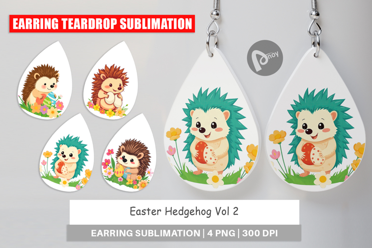 Earring Easter Hedgehog