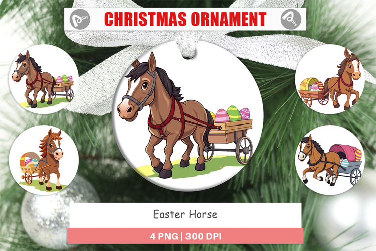 Ornament Easter Horse