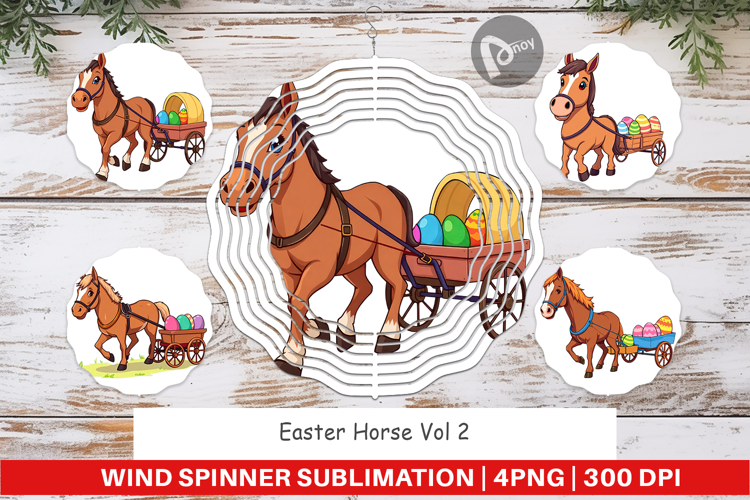 Wind Spinner Easter Horse