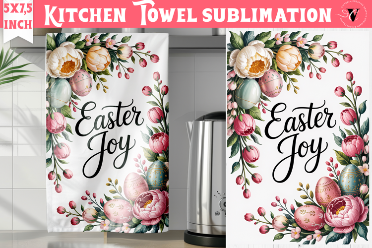 Easter kitchen towel sublimation | Coquette tea towel