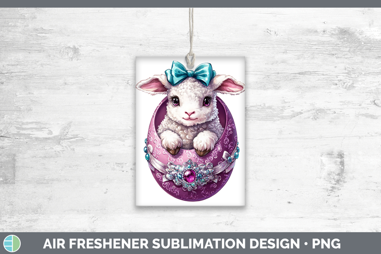 Easter Lamb Air Freshener Sublimation Car Freshener Designs