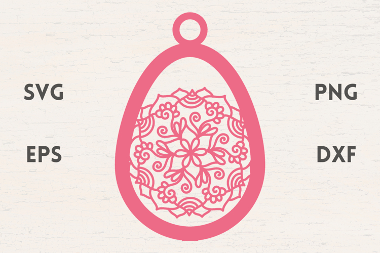 Mandala Easter Egg floral