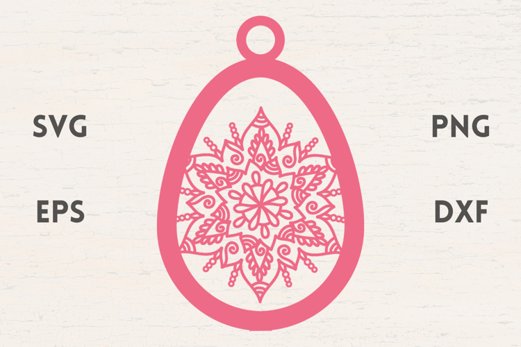 Mandala Easter Egg decoration SVG