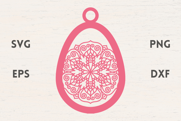 Easter Egg mandala ornament SVG