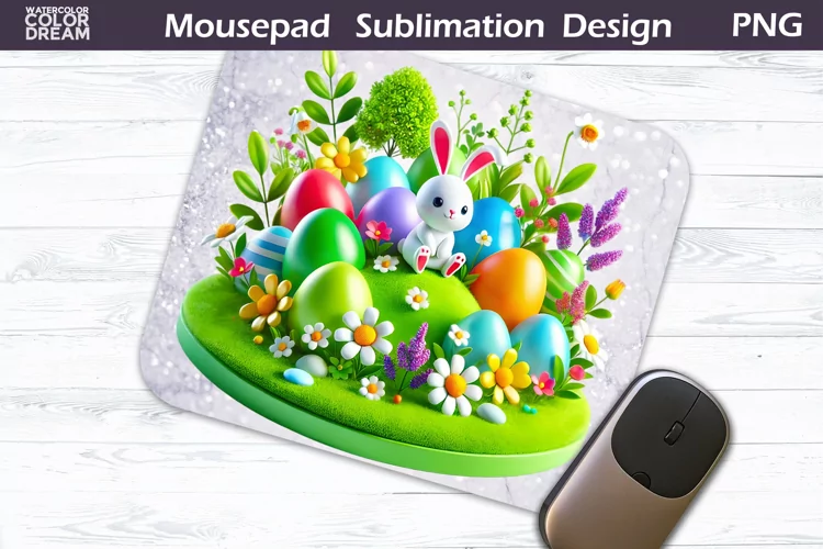 Easter MousePad | Cute Bunny Mouse Pad