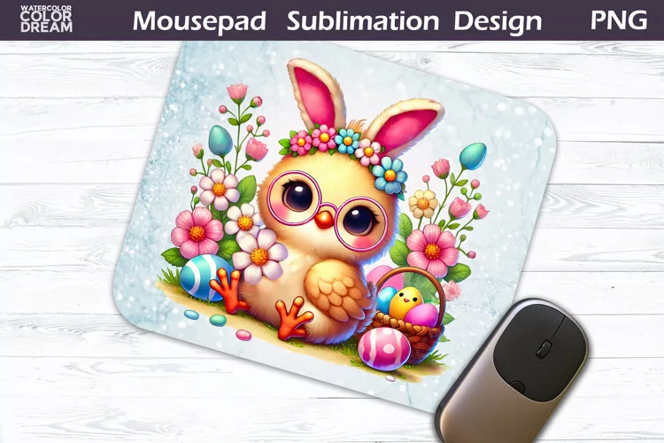 Easter MousePad | Cute Chicken Mouse Pad