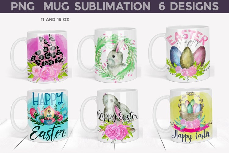 Easter Mug Sublimation Bundle | Spring Mug Wrap