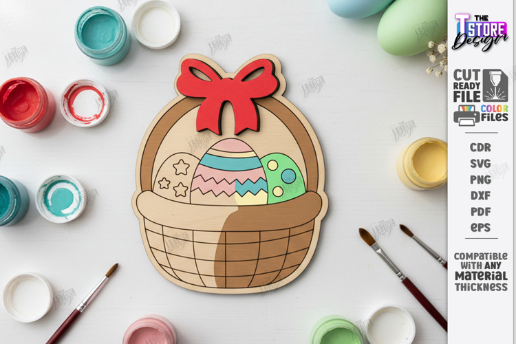 Paintable Easter Characters Laser Cut | Kids Easter DIY |CNC