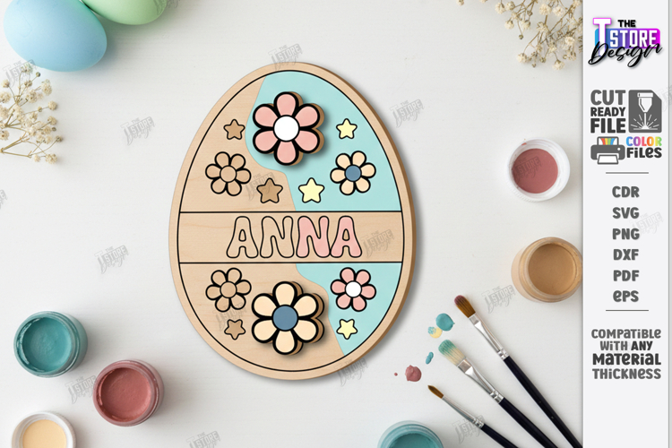 Paintable Easter Characters Laser Cut | Kids Easter DIY |CNC