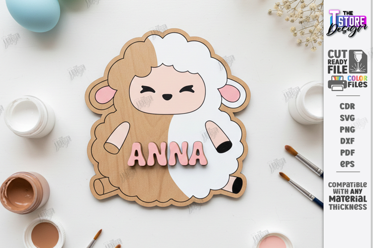 Paintable Easter Characters Laser Cut | Kids Easter DIY |CNC