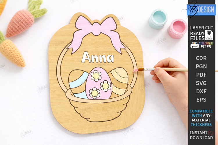 Paintable Easter Character Laser Cut | Kids Easter | Paint