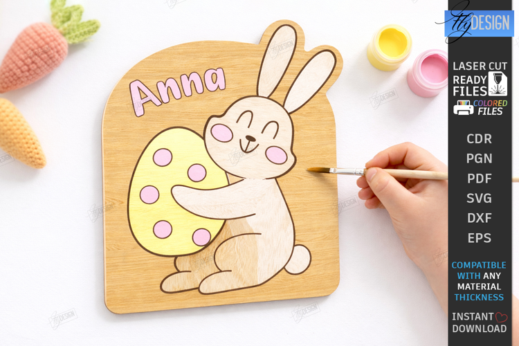 Paintable Easter Character Laser Cut | Kids Easter | Paint