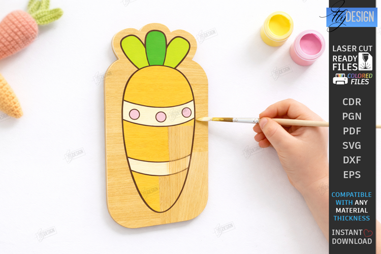 Paintable Easter Character Laser Cut | Kids Easter | Paint