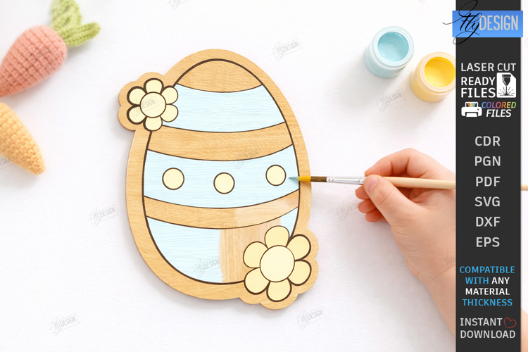 Paintable Easter Character Laser Cut | Kids Easter | Paint