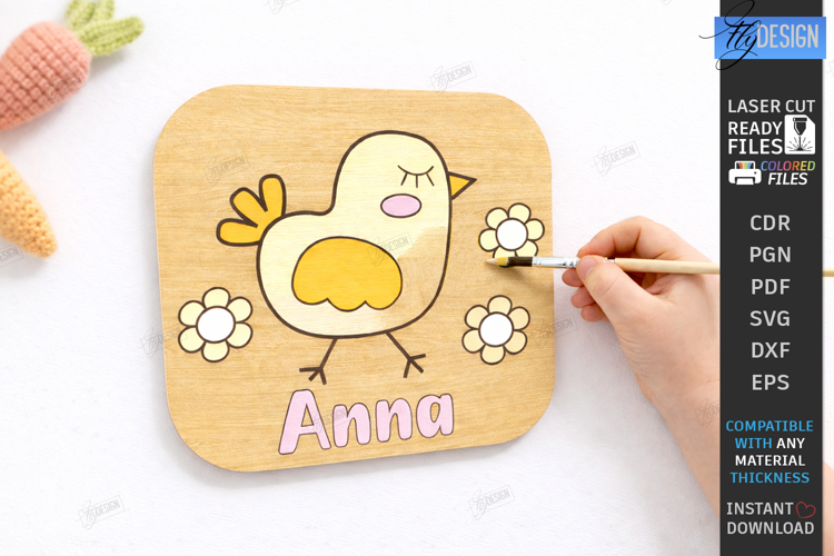 Paintable Easter Character Laser Cut | Kids Easter | Paint