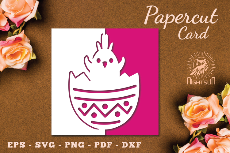 Easter Papercut Card SVG