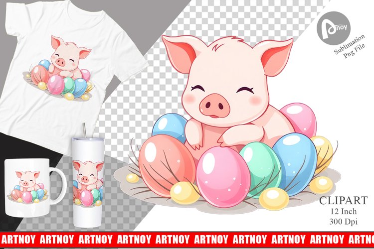 Easter Pig Clipart