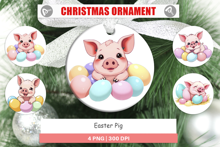 Ornament Easter Pig
