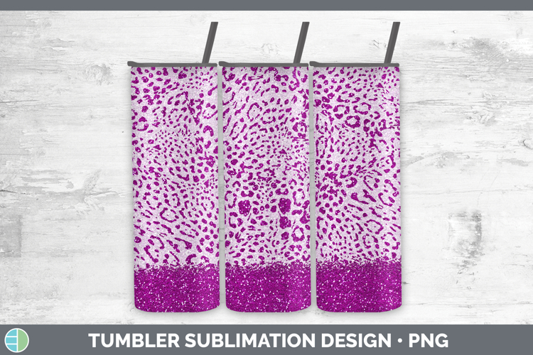 Easter Pink Jaguar Print Tumbler Sublimation 20 oz Skinny Tu