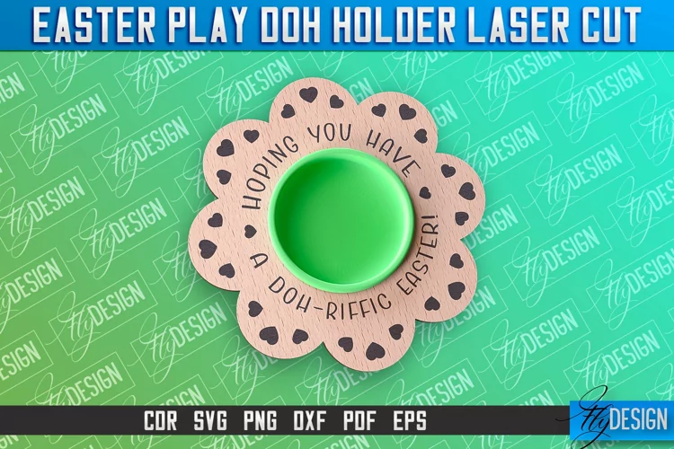 Easter Play Doh Holder Design | Easter Design | CNC File