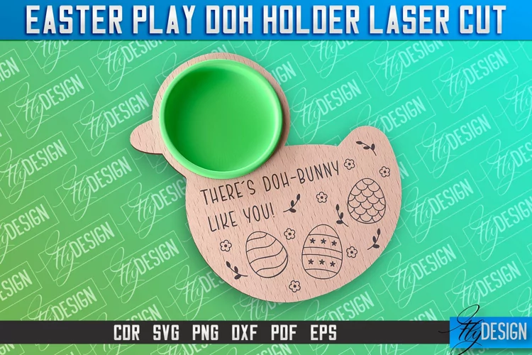 Easter Play Doh Holder Design | Easter Design | CNC File