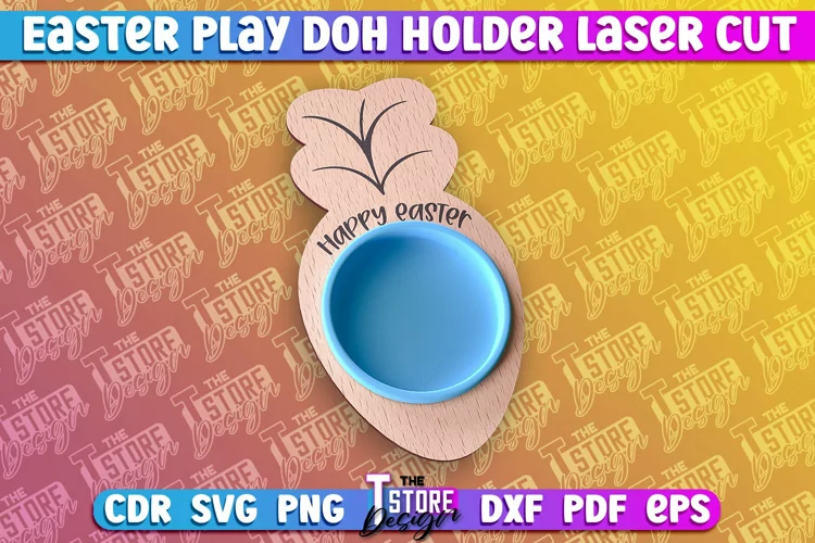 Easter Play Doh Holder Design | Easter Design | CNC File