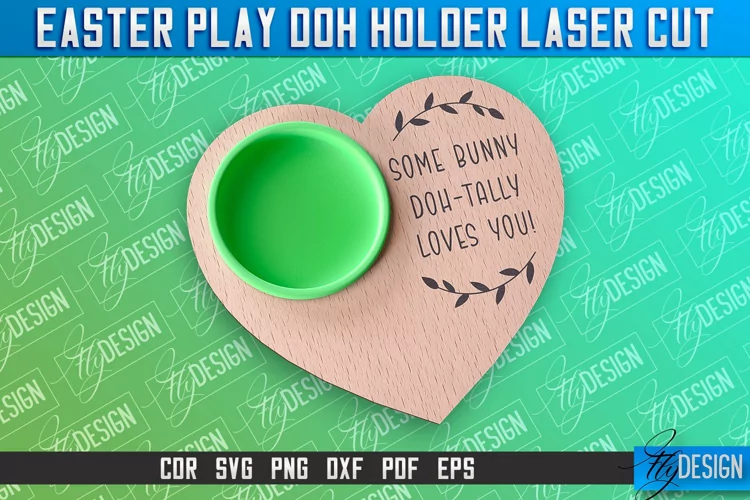 Easter Play Doh Holder Design | Easter Design | CNC File