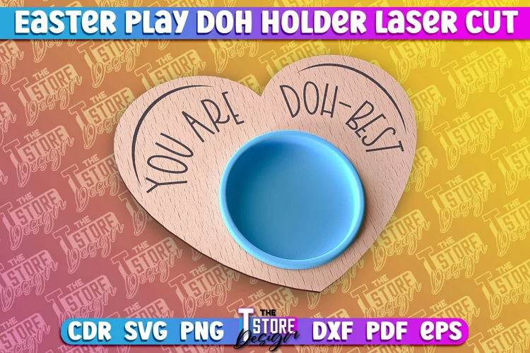 Easter Play Doh Holder Design | Easter Design | CNC File