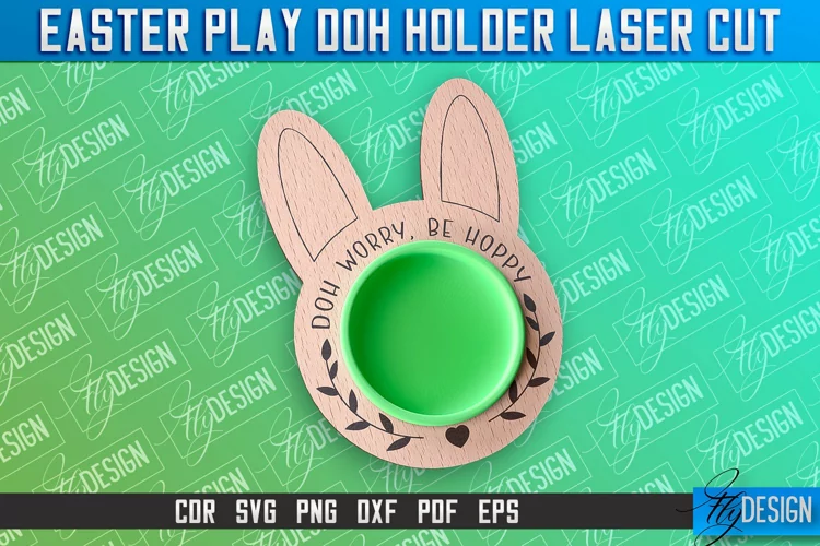 Easter Play Doh Holder Design | Easter Design | CNC File