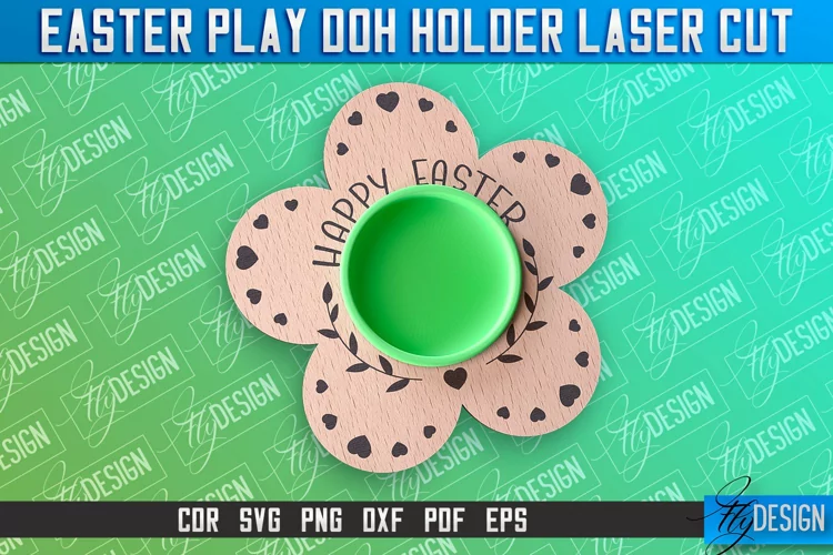Easter Play Doh Holder Design | Easter Design | CNC File