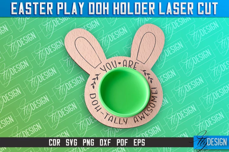 Easter Play Doh Holder Design | Easter Design | CNC File