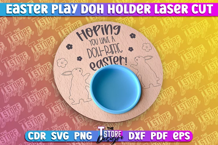 Easter Play Doh Holder Design | Easter Design | CNC File