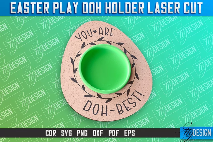 Easter Play Doh Holder Design | Easter Design | CNC File