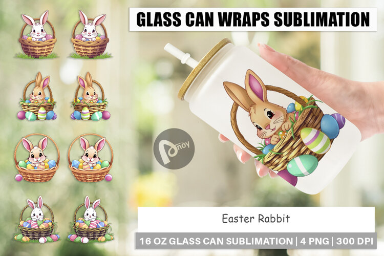 Glass Can Easter Rabbit example image 1