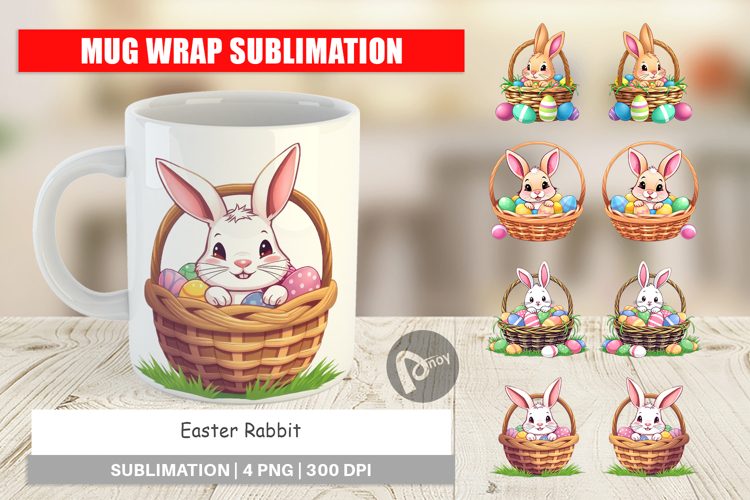 Mug Wrap Easter Rabbit
