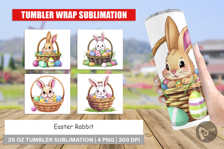 Tumbler Easter Rabbit