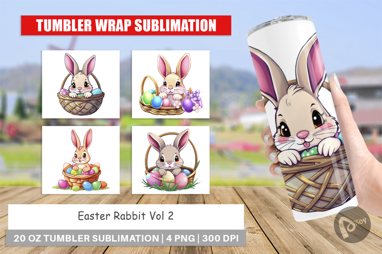 Tumbler Easter Rabbit