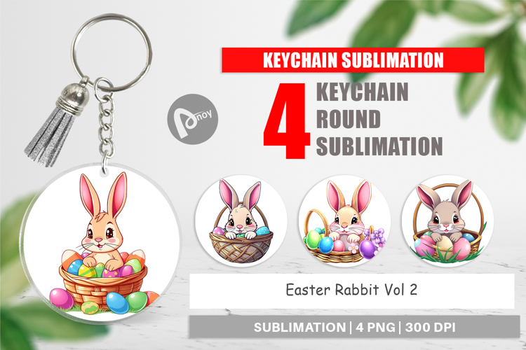 Keychain Easter Rabbit