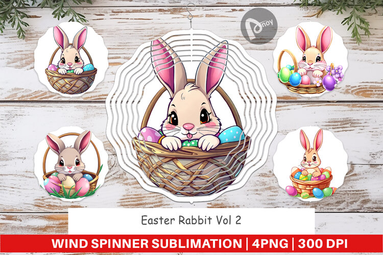 Wind Spinner Easter Rabbit example image 1