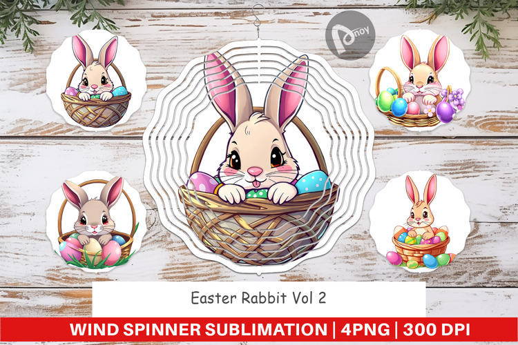 Wind Spinner Easter Rabbit