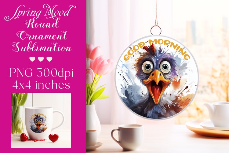 Easter Round Ornament Sublimation |PNG