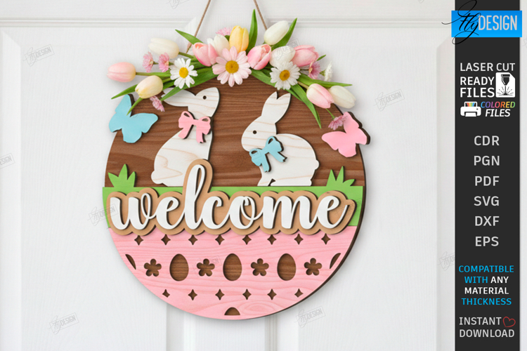 Round Welcome Sign SVGs Image 4