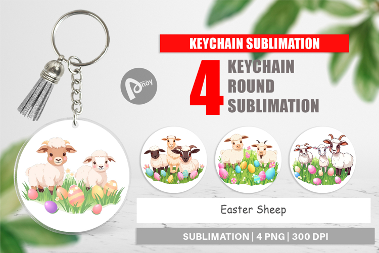 Keychain Easter Sheep