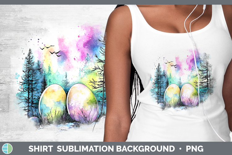 Easter Splash Northern Lights Shirt Sublimation Sublimation