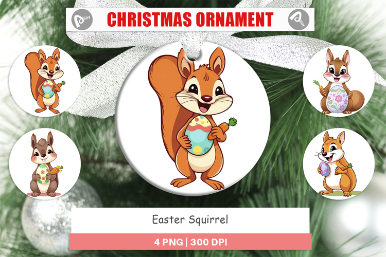 Ornament Easter Squirrel