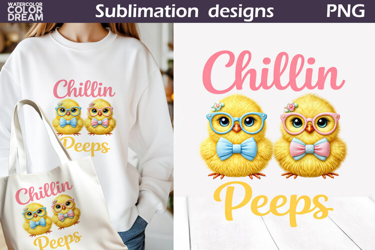Cute Animals Easter | Chicken Egg Sublimation example image 1