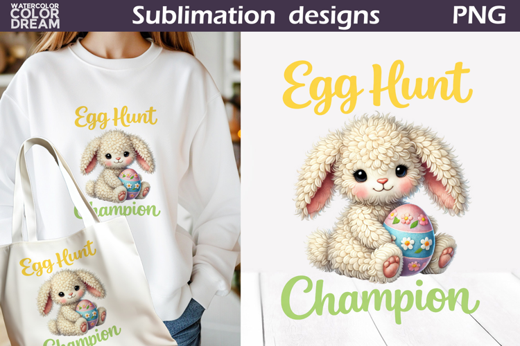 Cute Animals Easter | Bunny Egg Sublimation