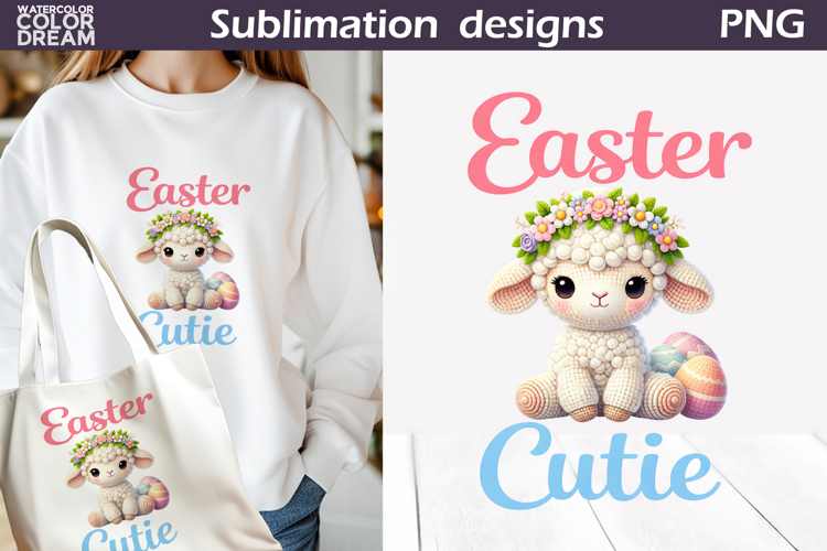 Cute Animals Easter | Lamb Egg Sublimation