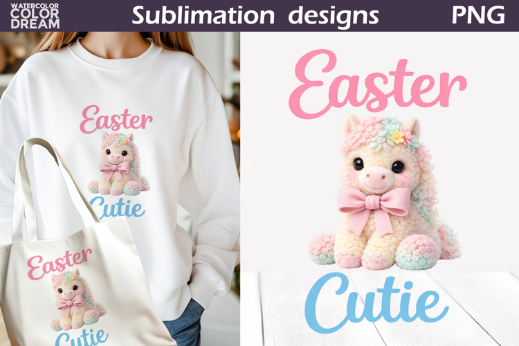 Cute Animals Easter | Cute Coquette Horse Sublimation