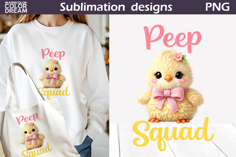 Cute Animals Easter | Chicken Coquette Pink Bow Sublimation